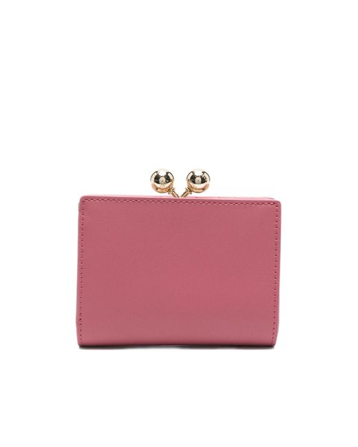 Furla Pink Dots Small Compact Wallet