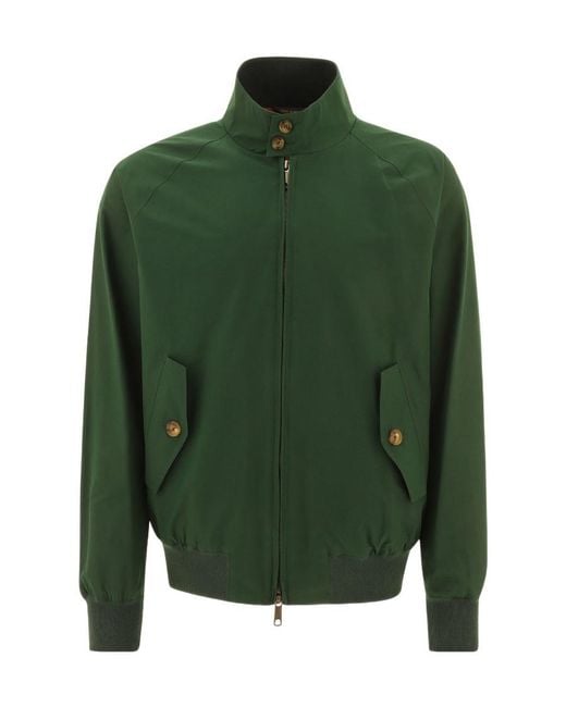Baracuta Green G 9 Harrington Zip-Up Bomber Jacket for men