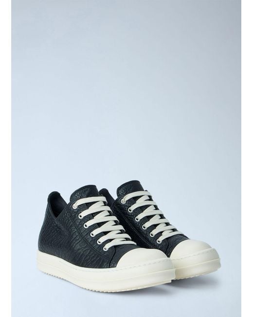 Rick Owens Blue 'Low Sneaks' Sneakers