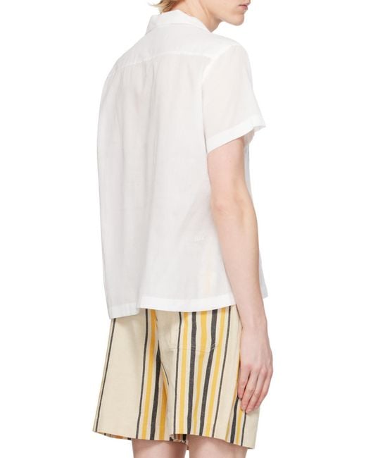 Bode White Short-Sleeved Shirt for men