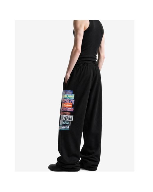 Balenciaga Black Baggy Sweatpants for men