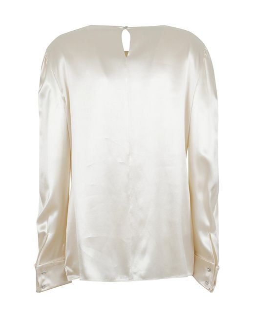 Alberta Ferretti White Long-Sleeved Shirt
