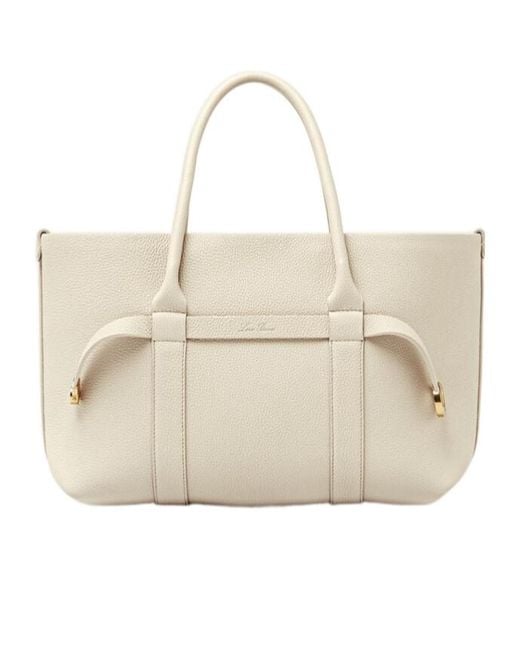 Loro Piana Natural Ghiera Small Shopper Bag