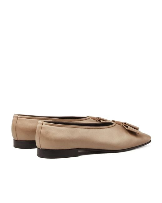 Loro Piana Brown Hennie Ballet Flat