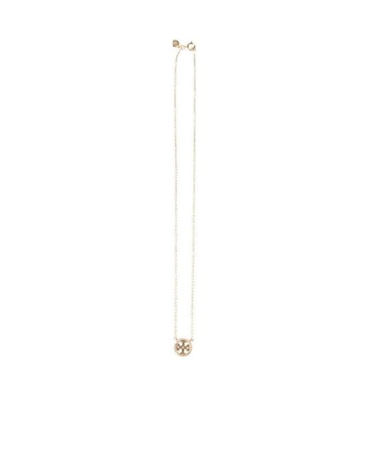 Tory Burch White Miller Delicate Necklace