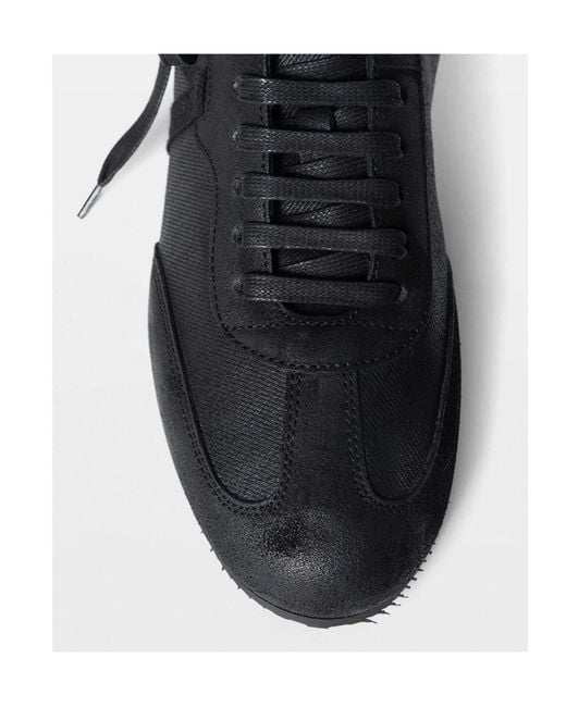Ann Demeulemeester Black Lace-Up Boots for men