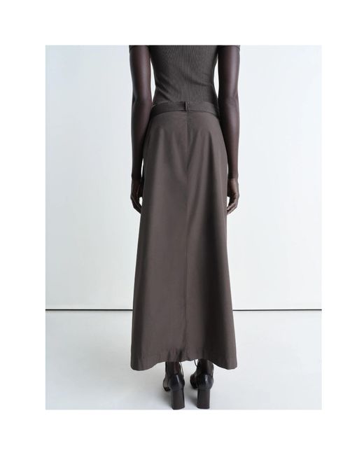 Lemaire Gray Buttoned Skirt