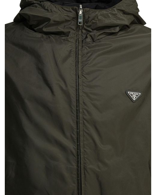 Prada Green Re-Nylon Reversible Jacket for men