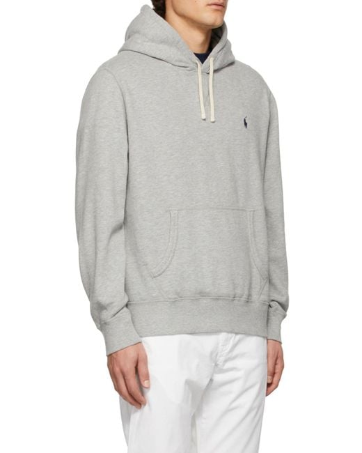 Polo Ralph Lauren White The Rl Fleece Hoodie for men