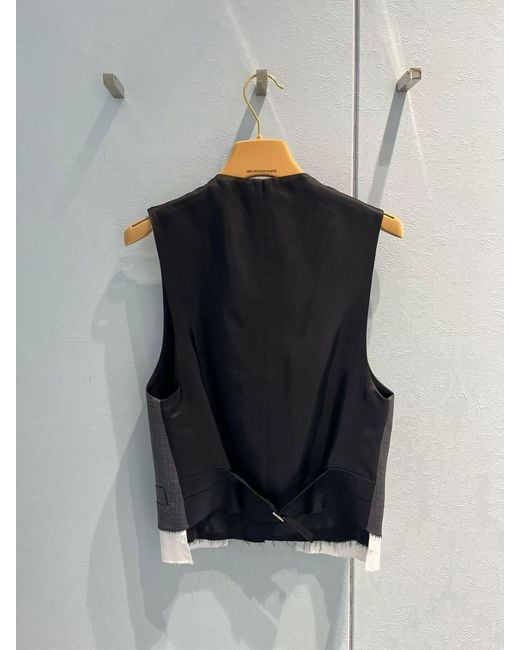 MIUMIU 26S BOW TIE VEST SHIRT 973