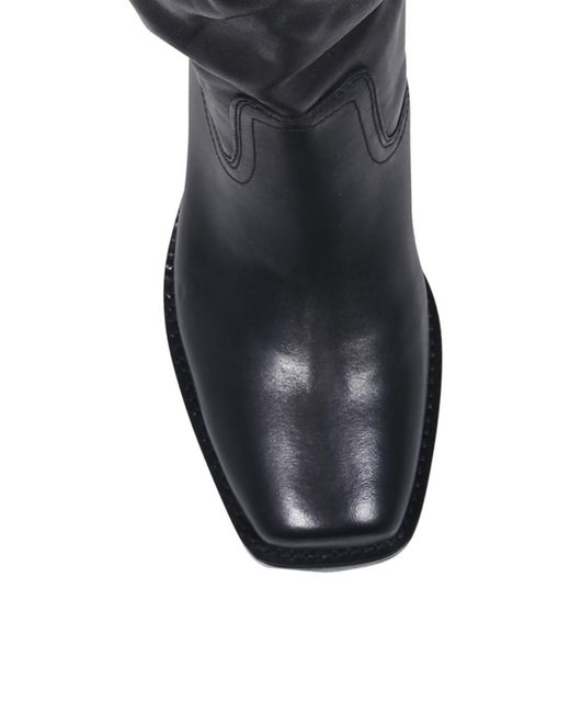 Isabel Marant Black Ademe Square Toe Biker Boots