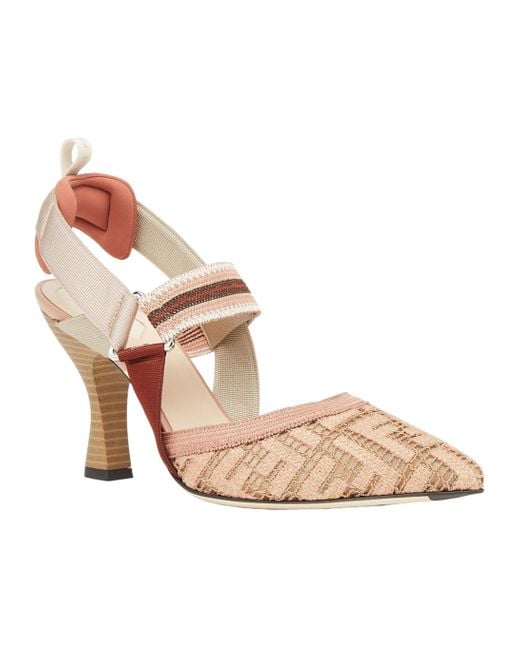 Fendi Pink Colibri Pointed Toe Pumps