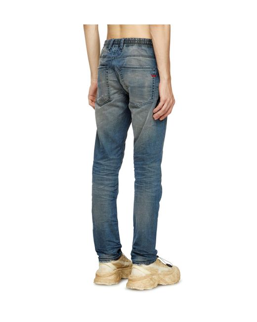 DIESEL Blue Drawstring Jeans for men