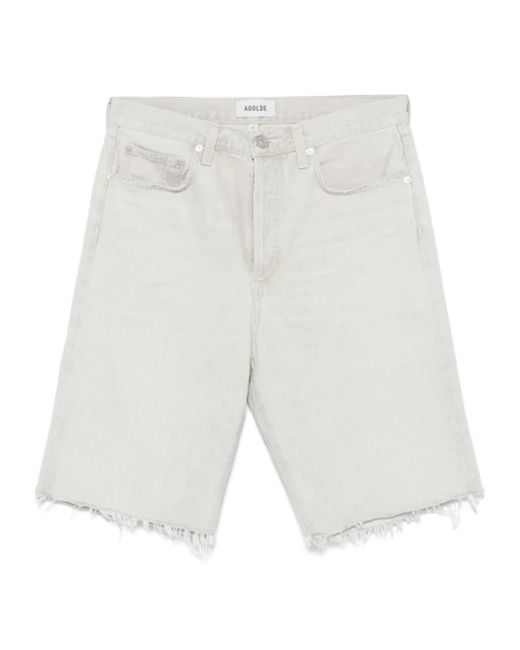 Agolde White Multi-Pocket Jeans for men
