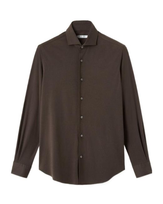 Loro Piana Brown Andrew Shirt for men