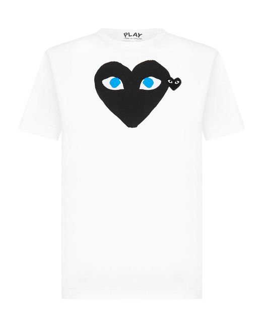 COMME DES GARÇONS PLAY White Heart-Emblem T-Shirt for men