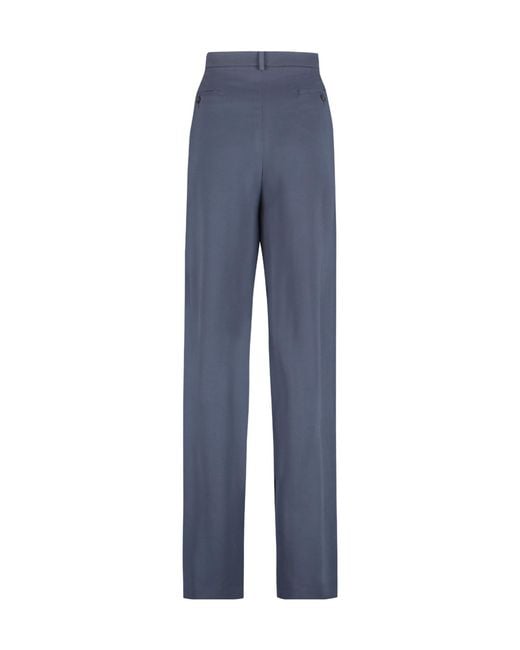 Fabiana Filippi Blue High Waist Wide-Leg Trousers for men