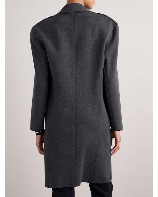 Norma Kamali Gray Long-Sleeved Casual Coat
