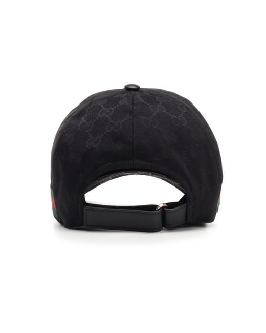 Gucci Black Original Gg Baseball Cap for men