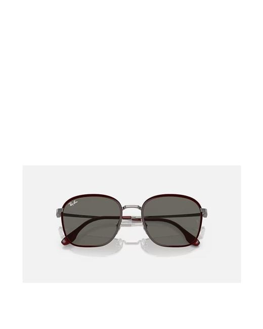 Ray-Ban Metallic Square Frame Sunglasses for men