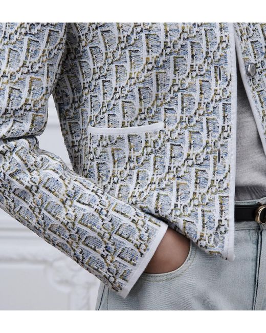 Dior Gray Long-Sleeve Casual Jacket