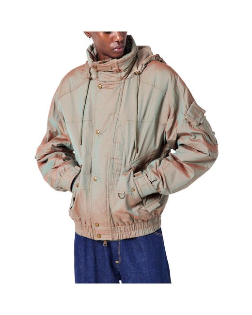 Vivienne Westwood Gray Iridescent Gradient Hooded Jacket for men