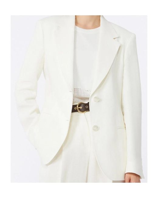Max Mara White Studio Bello Single-Breasted Blazer