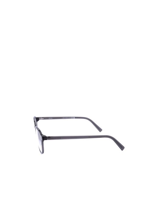 Zegna White Rectangular Glasses And Frames for men