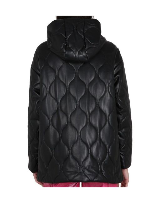 STAND Black Long-Sleeved Quilted Jacket