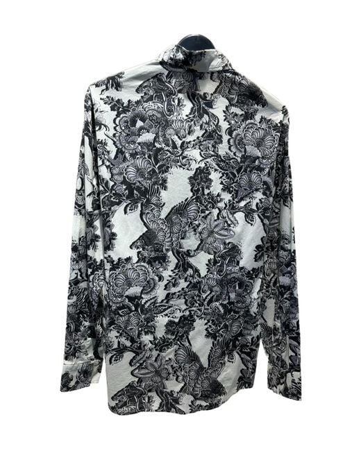 Just Cavalli Multicolor Pattern Printed Long-Sleeved Shirt for men