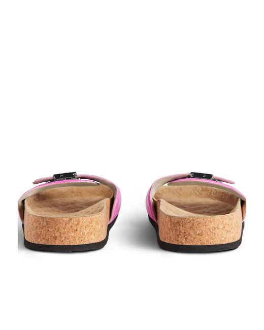Balenciaga Pink X Scholl Buckled Sandals