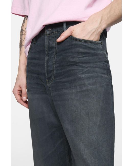 Acne Blue 1981 Logo-Patch Jeans for men