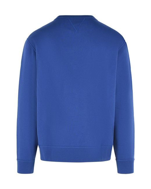 Polo Ralph Lauren Blue Pony Embroidered Crewneck Sweatshirt for men