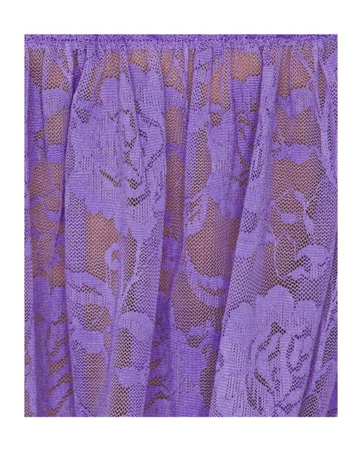 Norma Kamali Purple Long-Sleeved Cover-Up