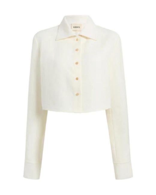 Khaite White Single-Breasted Lightweight Jacket