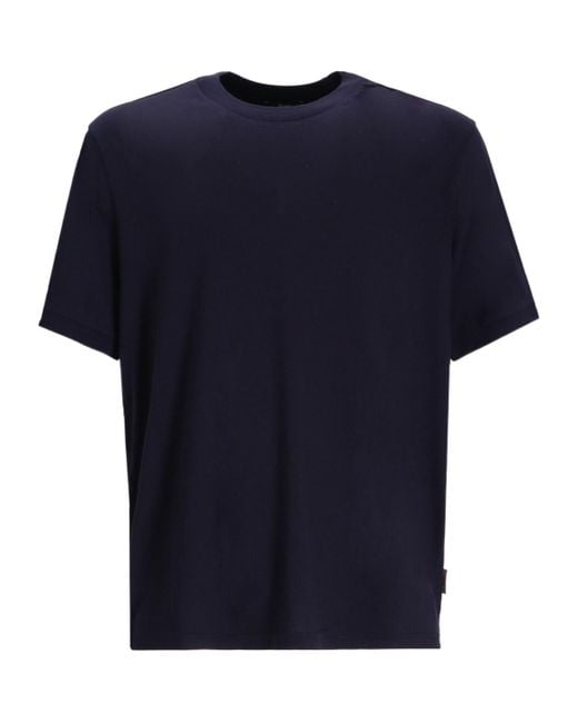 Herno Blue Crew Neck T-Shirt for men