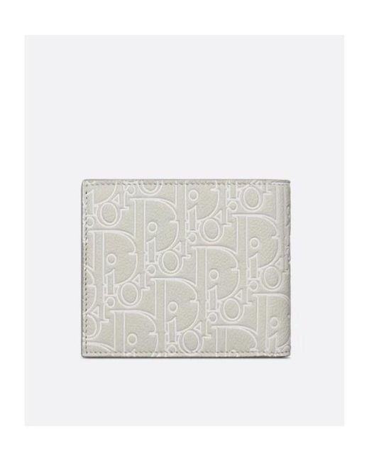 Dior White Bifold Wallet for men