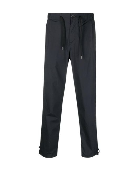 Herno Blue Drawstring Casual Pants for men