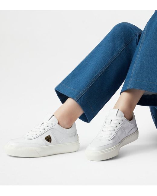 Tod's White Laced Sneakers