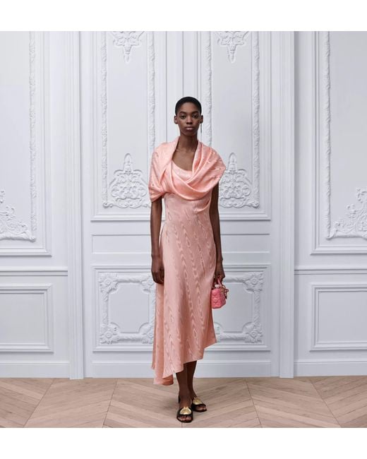 Dior Pink Mid-Length Asymmetrical Dress