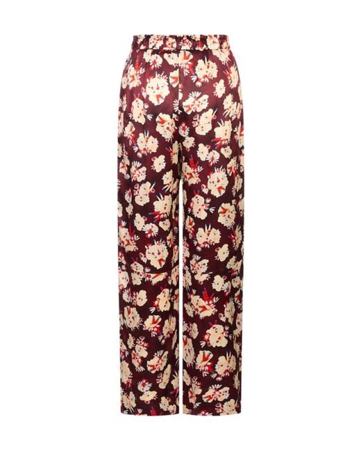 Rabanne Red Pantalon Straight Pants