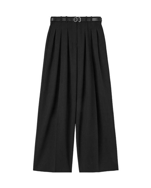 Jil Sander Black Belted Trousers