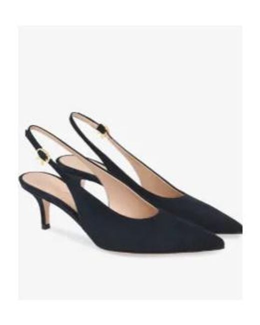 Gianvito Rossi Blue Slingback Pumps