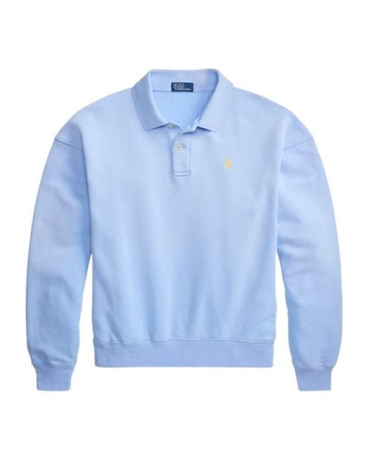 Polo Ralph Lauren Blue Long-Sleeved Polo Shirt