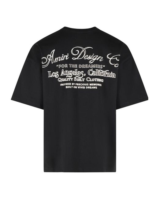 Amiri Black 'Dreamers Chain' Cotton T-Shirt for men
