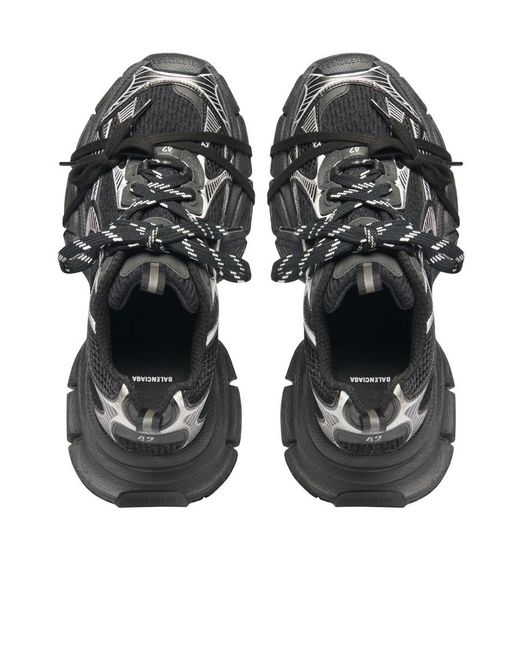 Balenciaga Black 3Xl Lace-Up Sneakers for men
