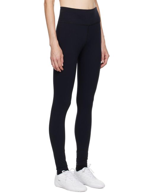 Balenciaga Blue Activewear Logo Printed Leggings