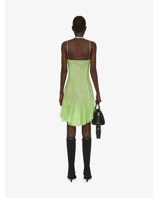 Givenchy Green Strapless Dress