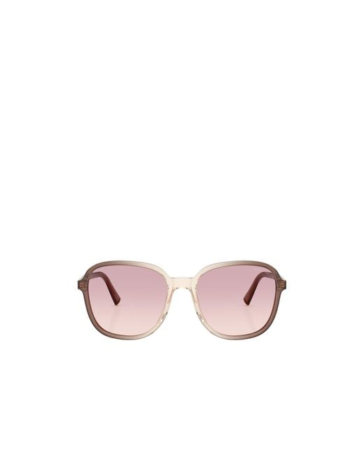 Miu Miu Pink Eyewear Square Frame Sunglasses