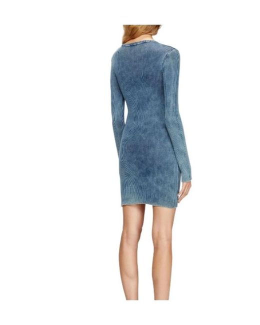 DIESEL Blue Long-Sleeved Dress